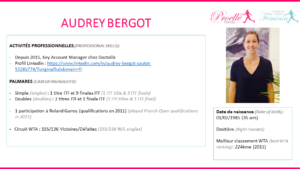Audrey Bergot tennis pro