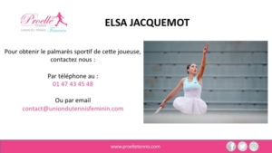 Elsa Jacquemot Woman Tennis Pro