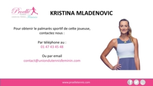 Kristina Mladenovic Tennis Woman Pro