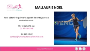 Mallaurie Noël Women Tennis Pro