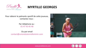 Myrtille Georges Tennis Woman Pro