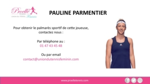 Pauline Parmentier Tennis Woman Pro